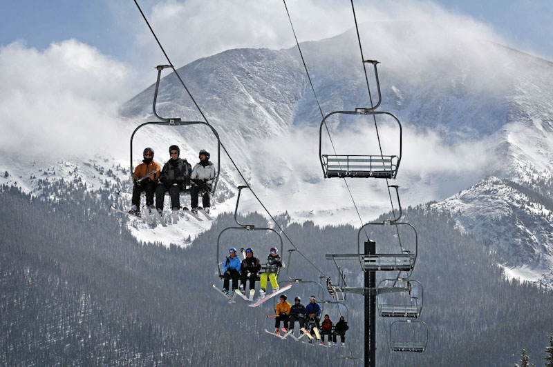 Ski lift at Winter Park, University of Colorado, Boulder