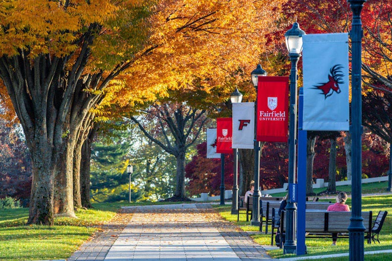 Fairfield University in fall
