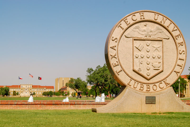 Texas Tech University sign