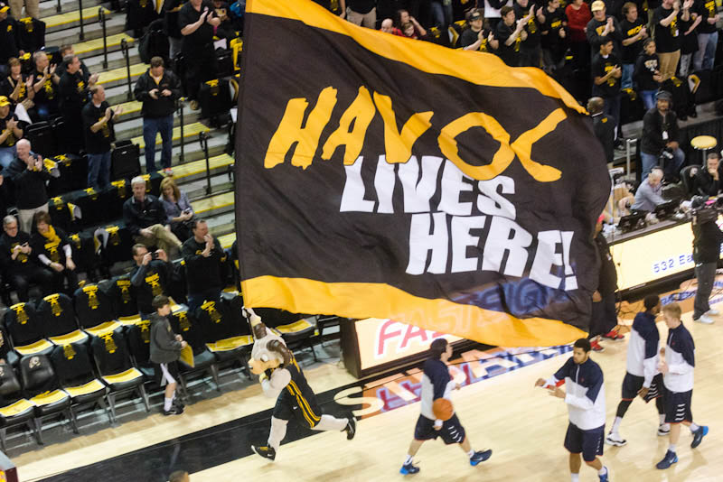 Basketball fans at Virginia Commonwealth University